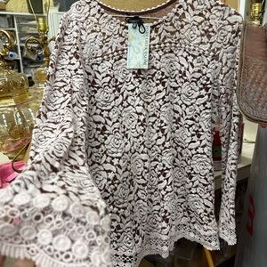 Hannah Cream Lace Women Blouse